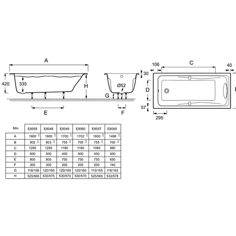 Jacob Delafon Pack baignoire droite 180 X 90 Odéon up + pare bain 2 volets chromé