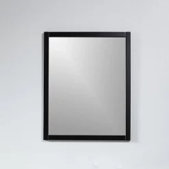 Stano Pack de 2 miroirs rectangulaires NEO 56x70cm avec cadre noir mat* Miroir Simple