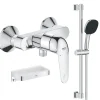 Grohe Pack douche mécanique Swift 2023 avec ensemble de douhe Vitalio Comfort 110 et tablette