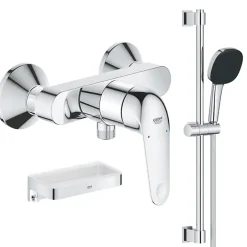 Grohe Pack douche mécanique Swift 2023 avec ensemble de douhe Vitalio Comfort 110 et tablette