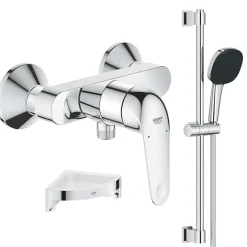 Grohe Pack douche mécanique Swift 2023 avec ensemble de douche Vitalio Comfort 110 et tablette en angle* Colonne De Douche Mécanique