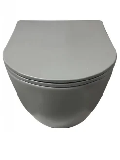 Geberit Pack UP320 + Cuvette sans bride KELOS Flush Gris Clair + Plaque Sigma Blanc* Wc Suspendu