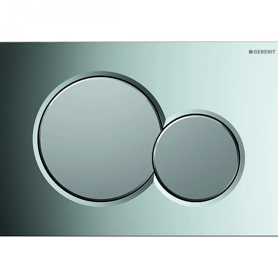 Geberit Pack UP320 + Cuvette sans bride KELOS Flush Gris Clair + Plaque Sigma Chromé Brillant