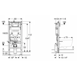 Geberit Pack UP320 + Cuvette sans bride KELOS Noir Flush Mat + Plaque Sigma Chromé Mat* Wc Suspendu