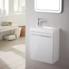 Planète Bain Pack lave-mains Blanc brillant - Robinetterie Eau froide à gauche - L.42.5 X H.52.5 cm - Hamac 2