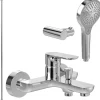 Villeroy & Boch Pack mitigeur baignoire mécanique VILLEROY ET BOCH O novo Chrome avec ensemble