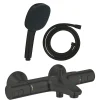 Grohe Pack mitigeur Thermostatique bain douche Precision Start + Douchette 2 jets Vitalio Comfort 110 et flexible
