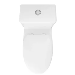 GoodHome Pack WC à poser avec cuvette, abattant et réservoir, Kentia