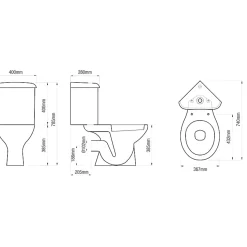 Planète Bain Pack wc à poser d'angle - sortie horizontale - Clayton