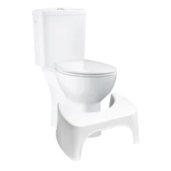 Grohe PACK WC à poser Bau Ceramic + Tabouret physiologique plastique Blanc