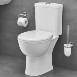 Grohe PACK WC à poser Bau Ceramic + Tabouret physiologique Bois* Wc À Poser