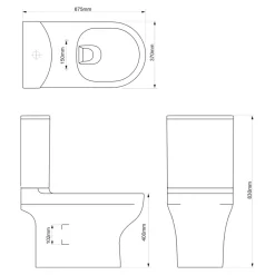 GoodHome Pack WC à poser sans bride sortie horizontale ou verticale Cavally
