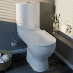 GoodHome Pack WC à poser sans bride avec sortie verticale Cavally