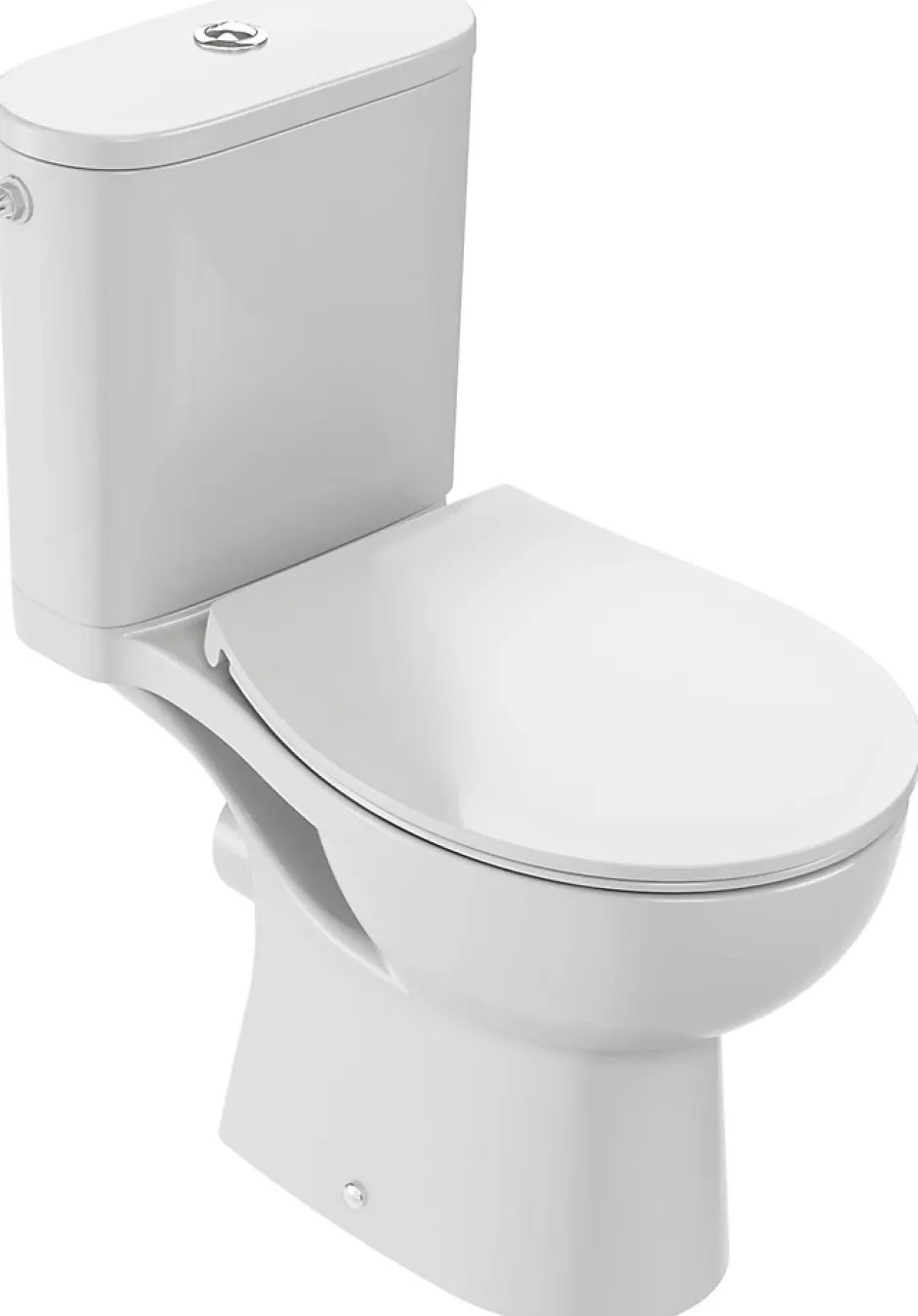 Jacob Delafon Pack WC à poser sans bride, sortie horizontale, abattant extra-plat, blanc, Louis* Wc À Poser