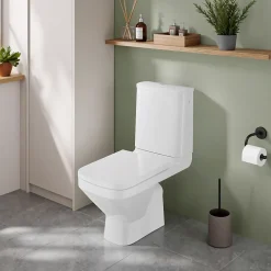GoodHome Pack WC à poser sans bride sortie horizontale, Teesta* Wc À Poser