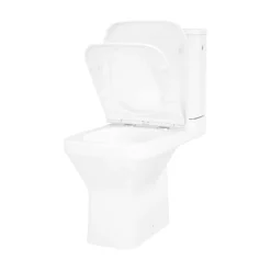 GoodHome Pack WC à poser sans bride vortex avec abattant déclipsable et frein de chute, sortie horizontale, Teesta* Wc À Poser
