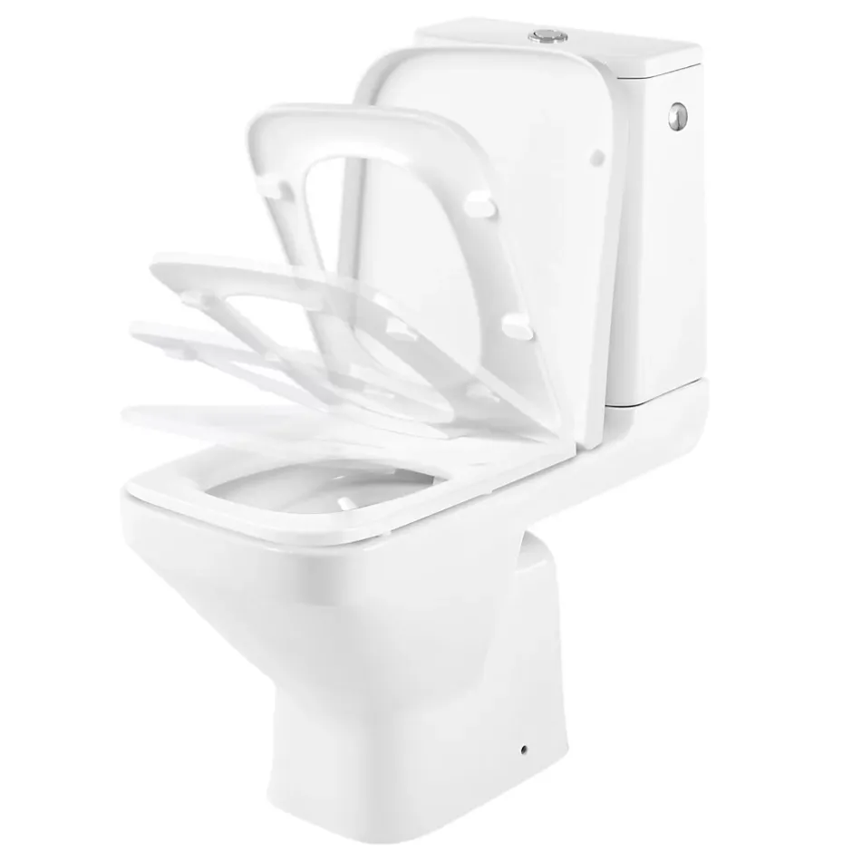 GoodHome Pack WC à poser sans bride avec sortie horizontale Teesta* Wc À Poser