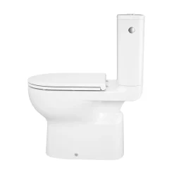 GoodHome Pack WC à poser sans bride vortex avec abattant déclipsable et frein de chute, sortie verticale, Cavally* Wc À Poser