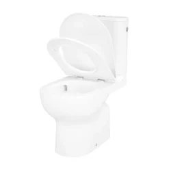 GoodHome Pack WC à poser sans bride vortex avec abattant déclipsable et frein de chute, sortie verticale, Cavally* Wc À Poser