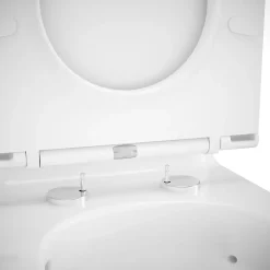 GoodHome Pack WC à poser sans bride vortex avec abattant déclipsable et frein de chute, sortie verticale, Cavally* Wc À Poser