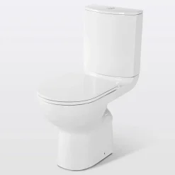 GoodHome Pack WC à poser surélevé sans bride avec sortie horizontale Cavally