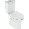 Sanindusa Pack WC au sol Easy évac. arrière alim. chasse par le côté abattant thermoplast blanc inclus