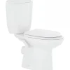 Sanindusa Pack WC Aveiro évacuation arrière alimentation chasse d'eau par le côté blanc* Wc À Poser