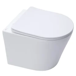 Swiss Aqua Technologies Pack WC Bâti autoportant + WC Infinitio sans bride + Plaque chrome* Wc Suspendu