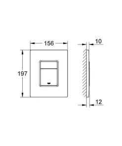 Swiss Aqua Technologies Pack WC Bâti autoportant + WC sans bride SAT Infinitio + Abattant softclose + Plaque Chrome mat + Set habillage* Wc Suspendu