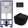 Swiss Aqua Technologies Pack WC bâti-support + WC suspendu sans bride Ceramia PixL avec abattant SoftClose + plaque (STCEPXBMT02-FR)* Wc Suspendu