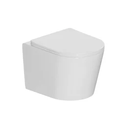 Roca Pack WC bâti-support + WC suspendu sans bride Ceramia avec abattant SoftClose + plaque (ROCE14WT03-FR)* Wc Suspendu