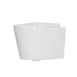 Roca Pack WC bâti-support + WC suspendu sans bride Ceramia avec abattant SoftClose + plaque (ROCE14WT04-FR)* Wc Suspendu