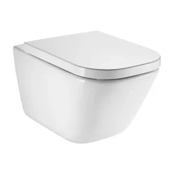 Grohe Pack WC bâti-support autoportant Rapid SL + WC suspendu Roca avec abattant SoftClose + plaque chrome (GRRROGAWR03-U)* Wc Suspendu