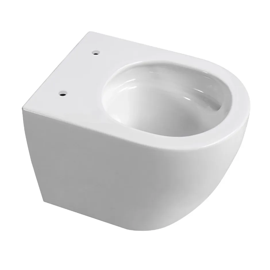 Villeroy & Boch Pack WC bâti-support sol-mur + WC sans bride Ceramia PixL avec abattant SoftClose + plaque noir (VBCEPXWT01-FR)