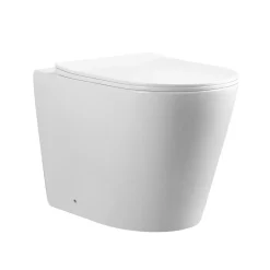Rentside PACK WC EN PORCELAINE WALL HUNG - SUR PIEDS BLANC