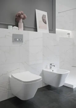 Geberit Pack WC UP320 + Cuvette sans bride Mesto Square + Plaque Sigma Blanc
