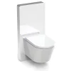 Bernstein Pack WC japonais + Module sanitaire Blanc, Toilettes suspendu lavant + Abattant LED, Chasse eau 180 - 59x38x38cm - Basic 1102