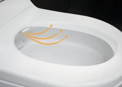 Geberit Pack WC japonais lavant suspendu Laita Premium Rimfree* Wc Japonais