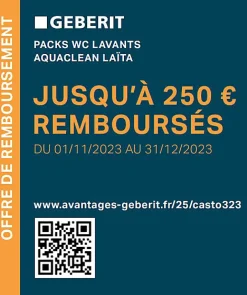 Geberit Pack WC japonais lavant suspendu Laita Premium Rimfree* Wc Japonais