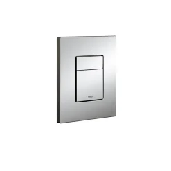 Grohe Pack WC Rapid SL autoportant + cuvette Bau Ceramic sans bride + plaque Skate Cosmo chrome (ProjectBau-1)