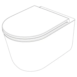 Siamp Pack WC suspendu avec cuvette sans bride effet Vortex Luvia et bâti universel* Wc Suspendu
