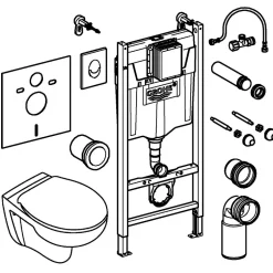 Grohe Pack WC suspendu blanc Solido Baufirst* Wc Suspendu
