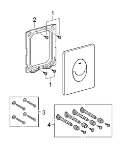 Grohe Pack WC suspendu blanc Solido Baufirst* Wc Suspendu