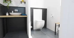 SFA Pack WC suspendu broyeur blanc avec bâti et pompe de relevage intégrée, Sanicompact* Wc Chimique Et Broyeur