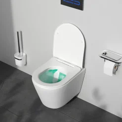 Am.Pm Europe Pack WC suspendu bâti mural et cuvette Plaque Round Chrome Pack WC Bati-support AM.PM X-Joy S* Wc Suspendu