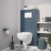 GoodHome Pack WC suspendu Lagon, en porcelaine vitrifiée avec abattant + bâti-support universel,