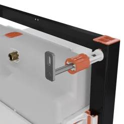 GoodHome Pack WC suspendu sans bride Luvia avec bâti-support sol et mur autoportant Silgo