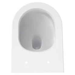 GoodHome Pack WC suspendu sans bride Luvia avec bâti-support sol et mur autoportant Silgo
