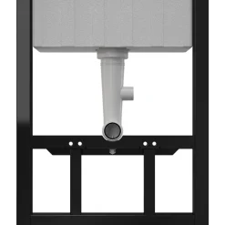 GoodHome Pack WC suspendu sans bride Luvia avec bâti-support sol et mur autoportant Silgo