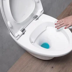 Jacob Delafon Pack WC suspendu sans bride compact Nouvelle vague+ bâti-support + plaque Blanc brillant